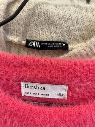 Conjunto 2 jerséis pelo Zara y Bershka