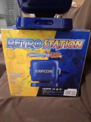 Consola Arcade Capcom Azul y Amarillo