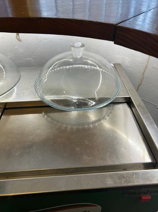 Plato de cristal para bizcocho