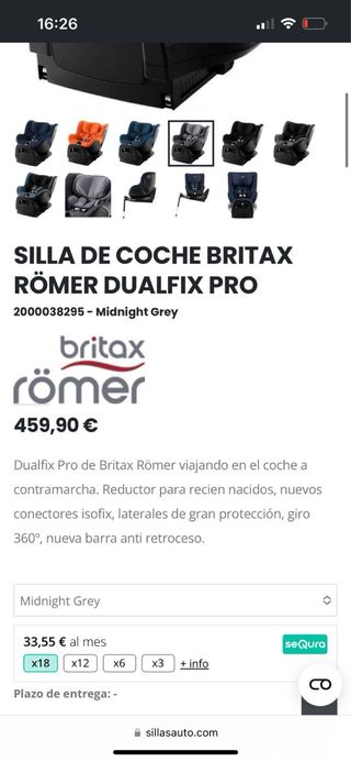 Silla coche Britax Römer