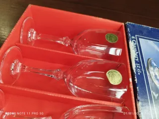 Juego 6 copas Cristal D'Arques Chambery