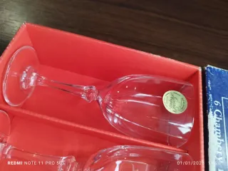 Juego 6 copas Cristal D'Arques Chambery