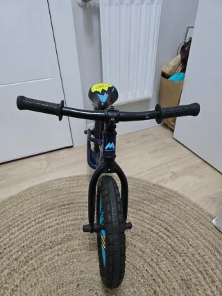 Bici sin pedales Monty 12 azul y amarilla