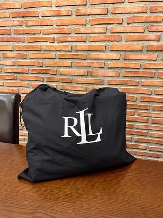 Bolso Tote Rafia Polo Ralph Lauren Beige/Marrón