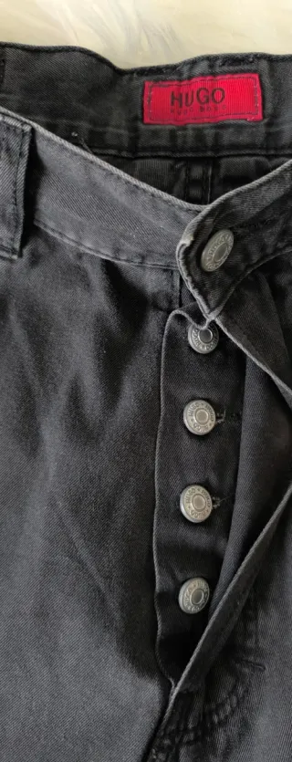 Pantalón vintage Hugo Boss Negro Talla W33