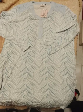 Camisón ADMAS manga larga rosa