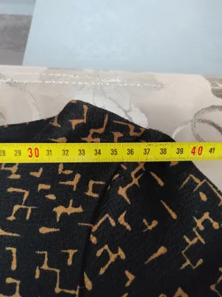 Abito donna nero e oro fantasia