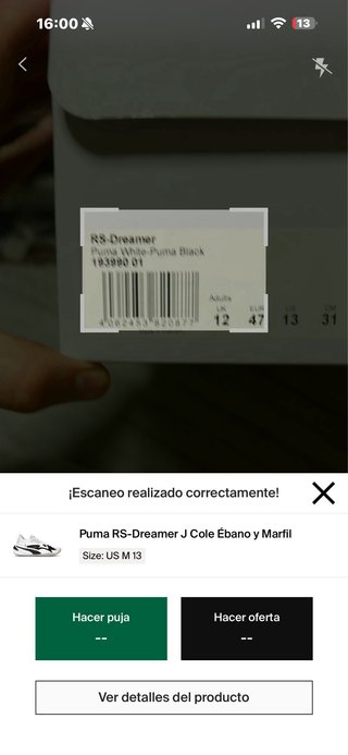 Puma RS-Dreamer J Cole (Ébano y Marfil)