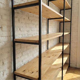 Estantería Industrial Madera y Metal perdonalizada