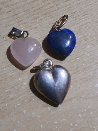 Ciondoli Cuore (Rosa, Blu, Argento)