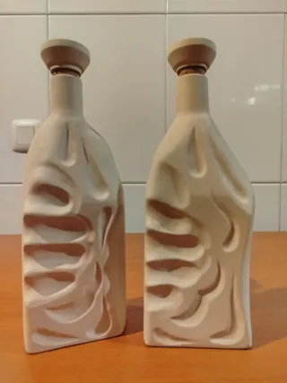 Pareja Botellas Gres/Cerámica Burelarte