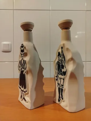 Pareja Botellas Gres/Cerámica Burelarte