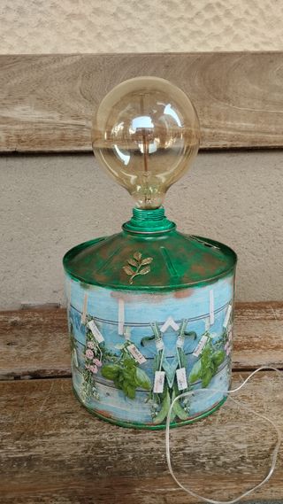 Lámpara vintage, estilo bucólico