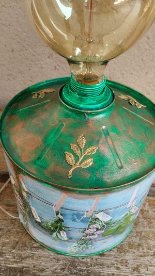 Lámpara vintage, estilo bucólico