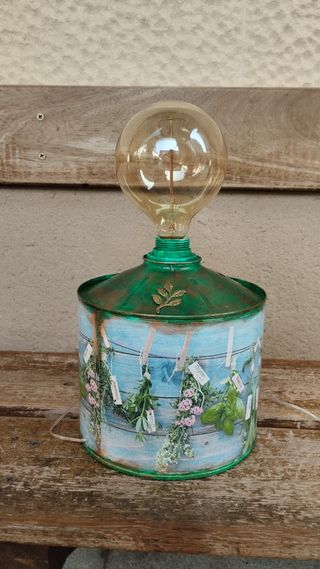 Lámpara vintage, estilo bucólico