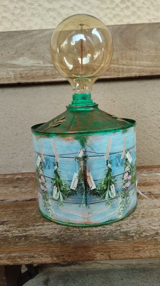 Lámpara vintage, estilo bucólico