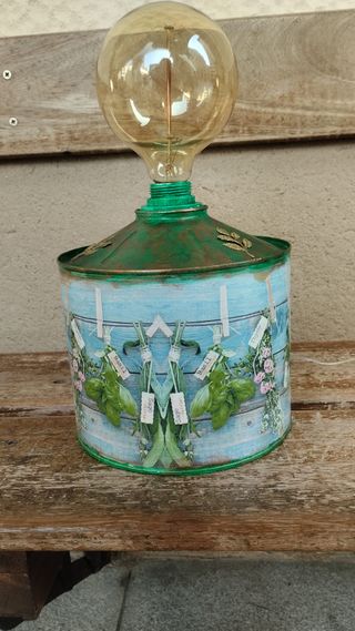 Lámpara vintage, estilo bucólico