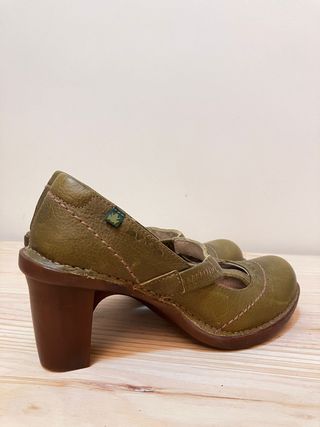 Zapatos verdes tacón El Naturalista Talla 37