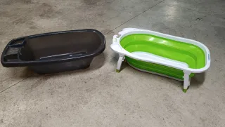 Bañera bebé rígida y plegable
