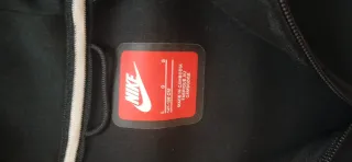 Sudadera Nike Tech Gris y Blanca talla L de niño