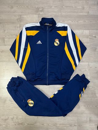 Chándal Adidas Real Madrid 2000s Azul y Amarillo