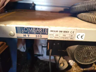 Mesa de corte circular para madera