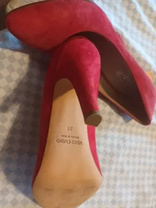 DONNA PIU Decolleté Camoscio Rosso