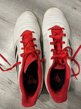 Deportivas Adidas Hombre Blancas y Rojas