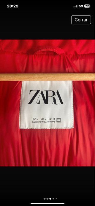 Chaqueta Zara Roja