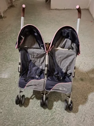 Carrito Gemelar Muñecas Nuevo