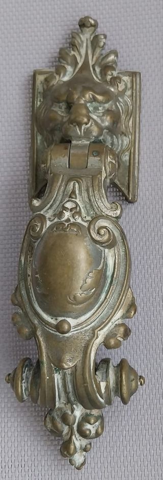 Tirador Puerta Bronce Antiguo León