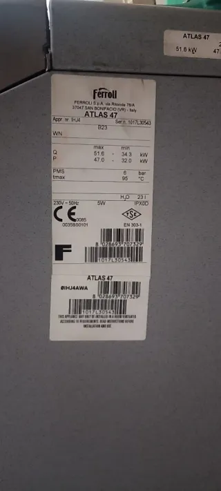 Conjunto Caldera interacumulador Calefacción