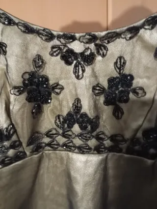 Conjunto ceremonia champán y negro T.40-42