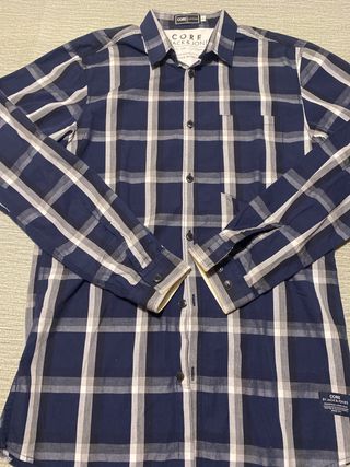 Camisa cuadros Jack & Jones azul