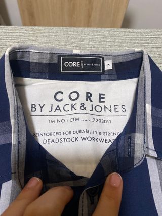 Camisa cuadros Jack & Jones azul