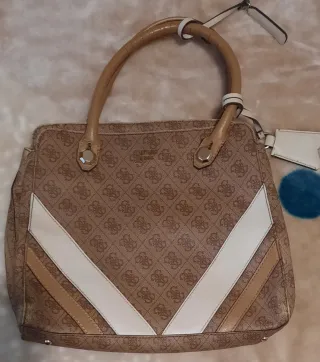 Bolso Guess Beige y Marrón