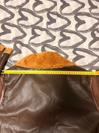 Cazadora aviador forrada marrón