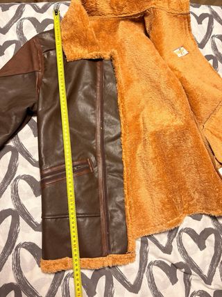 Cazadora aviador forrada marrón