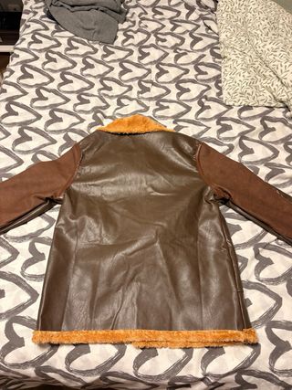 Cazadora aviador forrada marrón