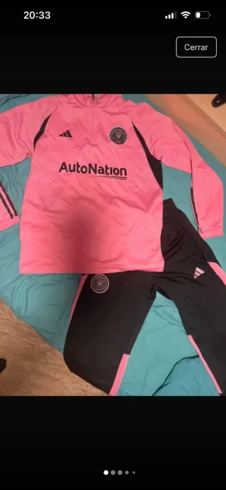 Chándal Adidas Negro y Rosa