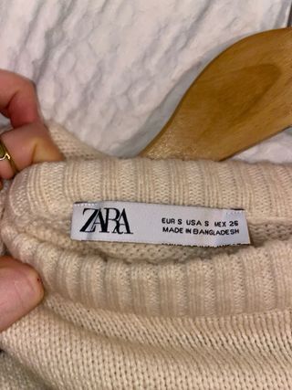 Jersey rayas beige y azul marino