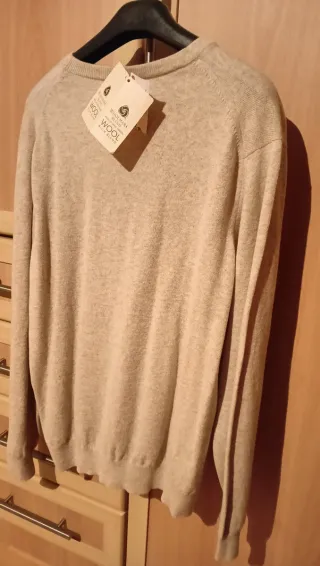 Jersey Lacoste Lana Virgen Beige