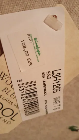 Jersey Lacoste Lana Virgen Beige