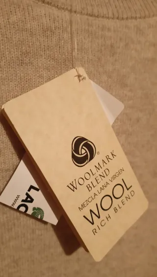 Jersey Lacoste Lana Virgen Beige