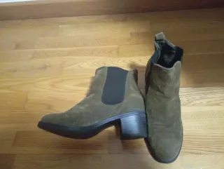 Botines verde botella