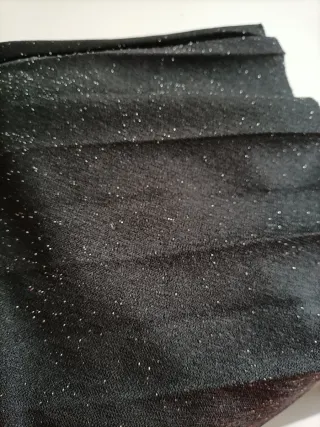 Falda plisada negra T. S