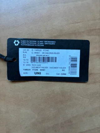 Bandolera Emporio Armani Negra y Roja unisex.