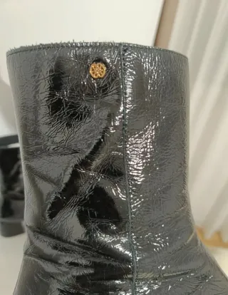 Botines negros tacón bajo