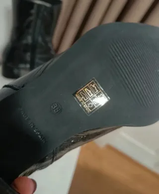 Botines negros tacón bajo