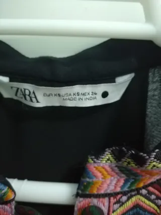 Vestido Zara estampado